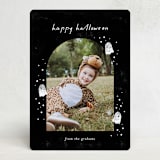 "Ghostly" - Halloween Cards in Graveyard by Pixel and Hank - Front