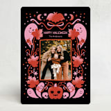 "Ghostly Greetings" - Halloween Cards in Raven by Masha Zimovich - Front