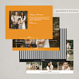 "Halloween Stripes" - Halloween Cards in Pumpkin by Brittany Braithwaite - Back of Card Options