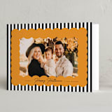 "Halloween Stripes" - Halloween Cards in Pumpkin by Brittany Braithwaite - Folded Card
