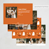 "Bats, Ghosts, and Witches!" - Halloween Cards in Pumpkin by tara berg - Back of Card Options