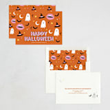 "Bats, Ghosts, and Witches!" - Halloween Cards in Pumpkin by tara berg - Assembled