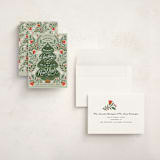 "Ornate Tree" - Holiday Cards in Leaf by Kristen Smith - Assembled