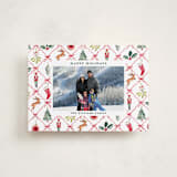 "Festive icons" - Holiday Cards in Leaf by Sarah Knight - Front