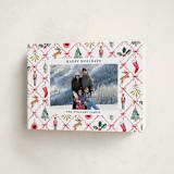 "Festive icons" - Holiday Cards in Leaf by Sarah Knight - Folded Card