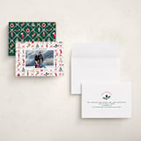 "Festive icons" - Holiday Cards in Leaf by Sarah Knight - Assembled