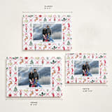 "Festive icons" - Holiday Cards in Leaf by Sarah Knight - Formats Available