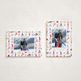 "Festive icons" - Holiday Cards in Leaf by Sarah Knight - Photo Orientation Options