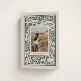 "Woodland Papercut" - Holiday Cards in Pine by Leia Matt - Folded Card