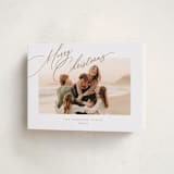 "Topper" - Holiday Cards in Golden by Jessica Williams - Folded Card