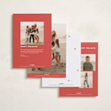 "Bowery" - Holiday Cards in Candy Cane by Megan Davis - Back of Card Options