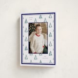"Little Trees" - Holiday Cards in Blue Spruce by Corinne Malesic - Folded Card