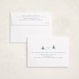 "Little Trees" - Holiday Cards in Blue Spruce by Corinne Malesic - FREE Recipient Addressing