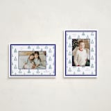 "Little Trees" - Holiday Cards in Blue Spruce by Corinne Malesic - Photo Orientation Options