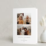 "Joyful Trio" - Holiday Cards in Noir by Angela Thompson - Folded Card