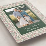 "Floral block print" - Holiday Cards in Forest by Creo Study - Detail