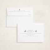 "Among the Pines" - Holiday Cards in Porcelain by Everett Paper Goods - FREE Recipient Addressing