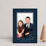 "Faith Love Family Border" - Holiday Cards in Twilight by Rebecca Rueth - Front