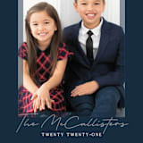 "Faith Love Family Border" - Holiday Cards in Twilight by Rebecca Rueth - Detail