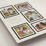 "Plaid Gallery" - Holiday Cards in Eggnog by Erica Krystek - Detail