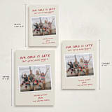 "Late but Great" - Holiday Cards in Berry by Louise Kay - Formats Available