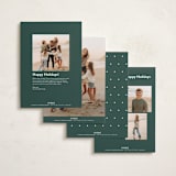 "Dotted" - Holiday Cards in Pine by Carolyn MacLaren - Back of Card Options