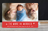 "The More, the Merrier" - Holiday Cards in Candy Cane by Carolyn MacLaren - Front