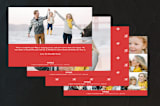 "The More, the Merrier" - Holiday Cards in Candy Cane by Carolyn MacLaren - Back of Card Options