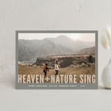 "Heaven + Nature" - Holiday Cards in Ash by Melissa Egan of Pistols - Front