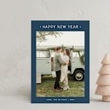 "Dotted" - Holiday Cards in Navy by Carolyn MacLaren - Front