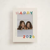 "Dancing Happy" - Holiday Cards in Fruitcake by Sarah Hawkins Designs - Front