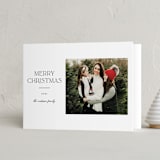 "Modern Simplicity" - Holiday Cards in Snow by Ashley Rosenbaum - Folded Card