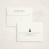 "Christmas Forest" - Holiday Cards in Coal by Jennifer Lew - FREE Recipient Addressing