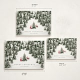 "Christmas Forest" - Holiday Cards in Coal by Jennifer Lew - Formats Available