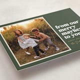 "Our Merry Mayhem" - Holiday Cards in Pine by Robert and Stella - Detail