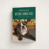 "Grinch Face" - Holiday Cards in Noble Fir by Erica Krystek - Folded Card