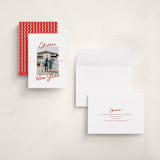 "A Simple Cheers" - Holiday Cards in Holly Berry by Abbigail Lim - Assembled