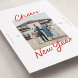 "A Simple Cheers" - Holiday Cards in Holly Berry by Abbigail Lim - Detail