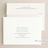 "Headliner" - Holiday Cards in Snowflake by Jessica Williams - FREE Recipient Addressing