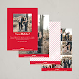 "Simple Square" - Holiday Cards in Scarlet by Genna Blackburn - Back of Card Options