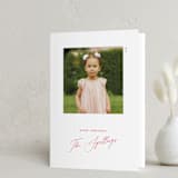 "Simple Square" - Holiday Cards in Scarlet by Genna Blackburn - Folded Card
