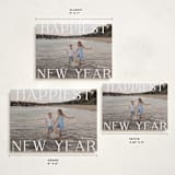 "New Year Happiness" - Holiday Cards in Cotton by Angela Thompson - Formats Available