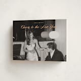 "Classy Cheer" - Holiday Cards in Apricot by Ekko Studio - Folded Card