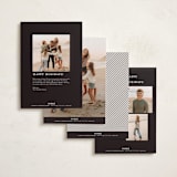 "On the Edge" - Holiday Cards in Champagne by Michelle Taylor - Back of Card Options