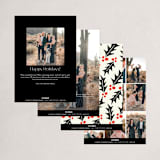 "Nostalgia" - Holiday Cards in Holly Berry by Morgan Kendall - Back of Card Options