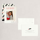"Nostalgia" - Holiday Cards in Holly Berry by Morgan Kendall - Assembled