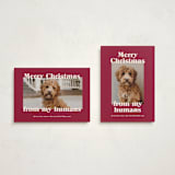 "Happy Howlidays" - Holiday Cards in Pomegranate by Annie Clark - Photo Orientation Options