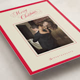 "Christmas Elegance" - Holiday Cards in Poinsettia by Jen Ramsey - Detail
