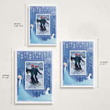 "Frozen magic holidays" - Holiday Cards in Blue Jay by Sabrin Deirani - Formats Available