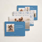 "Disney's Holiday Pooh" - Holiday Cards in Frost by Teju Reval - Back of Card Options